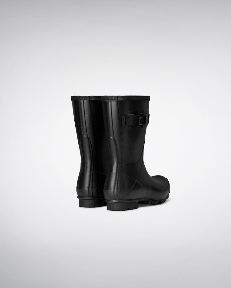 Botas De Chuva Curtas Femininas Hunter Norris Field Pretas