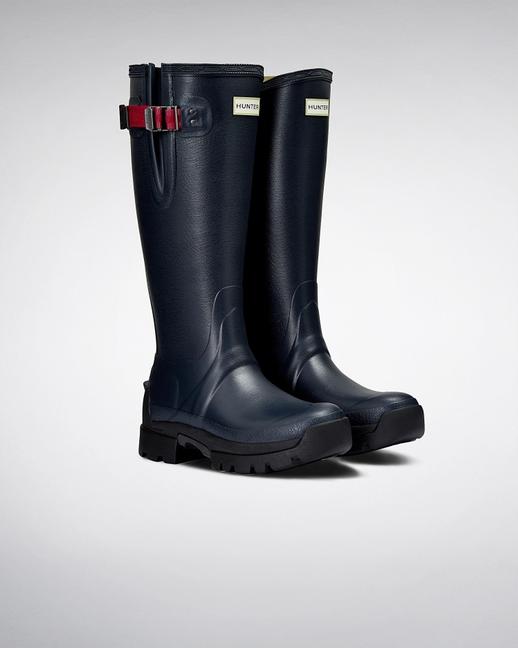 Botas De Chuva De Neoprene De 3 Mm Ajustáveis ​​laterais Balmoral Para Mulheres Caçadores - Pimenta