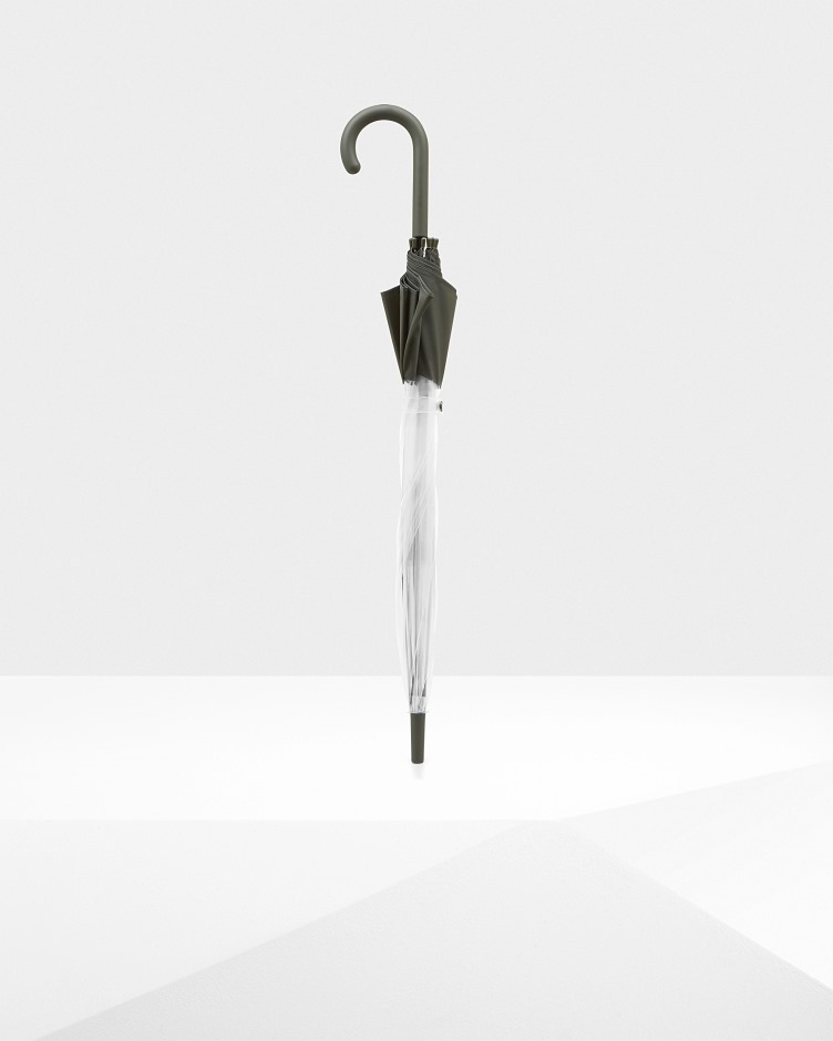 Caçador Bigode Bolha Guarda-chuva Azeitona Escura