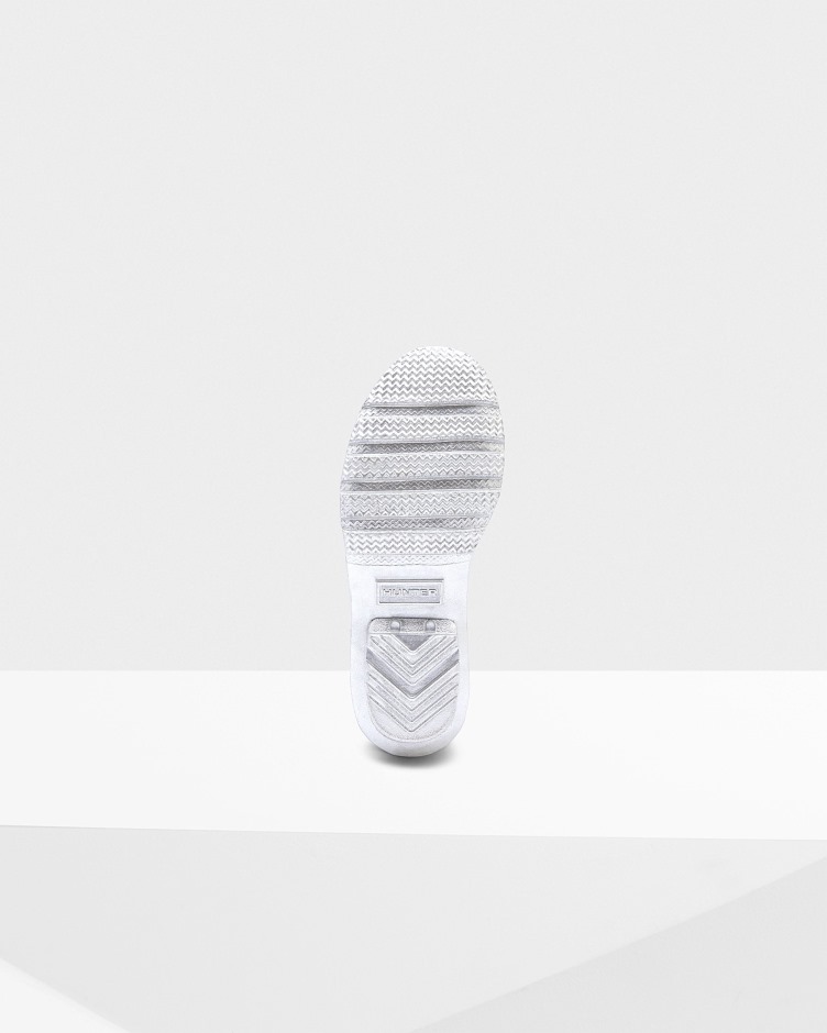 Hunter Big Kids (5-11 Anos) Botas De Chuva Metálicas Prateadas