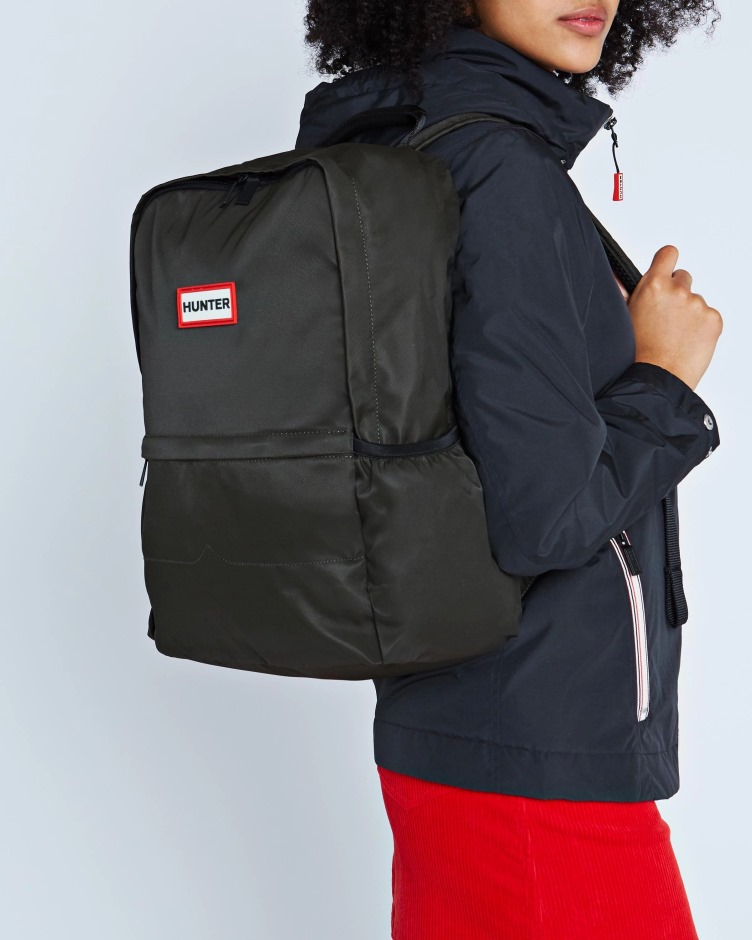 Caçador Mochila De Nylon Grande Azeitona Escura