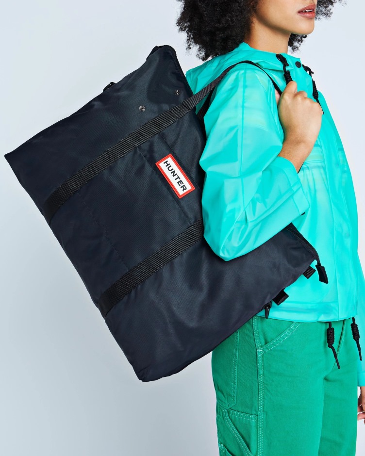Hunter Bolsa De Fim De Semana De Nylon Preta