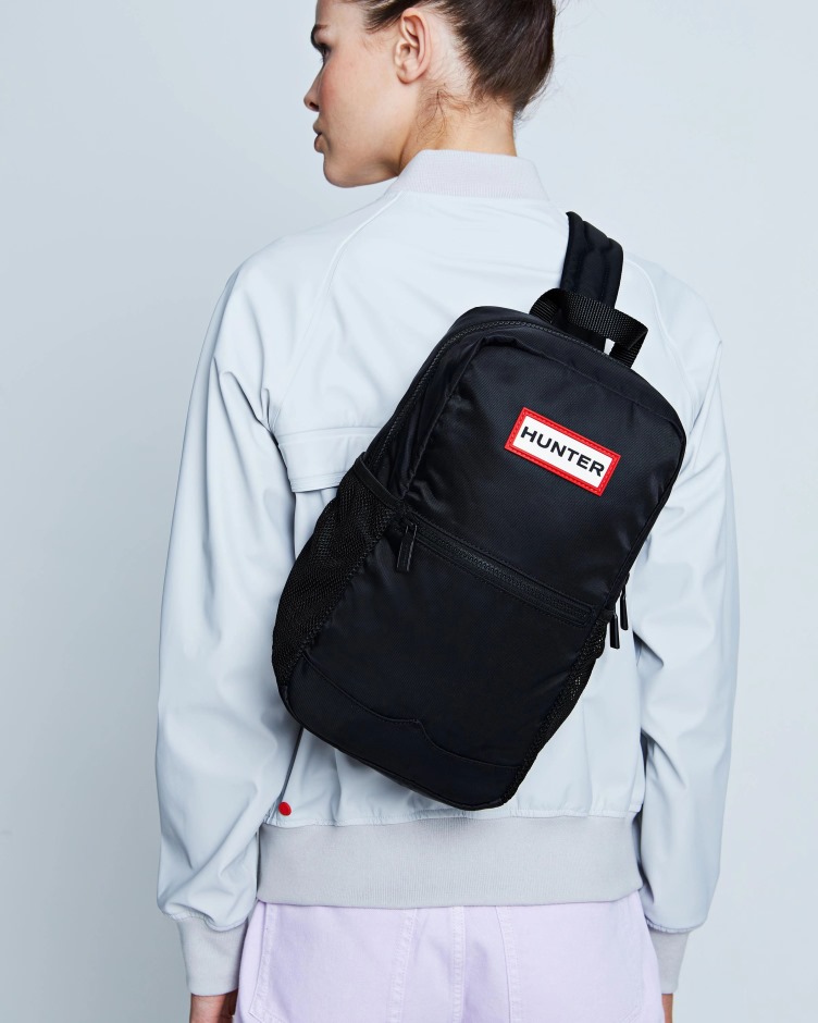 Hunter Nylon Uma Bolsa De Ombro Preta