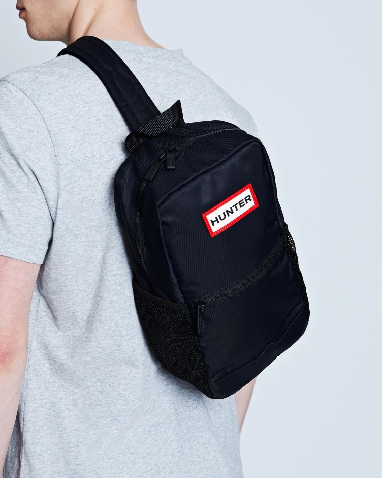 Hunter Nylon Uma Bolsa De Ombro Preta