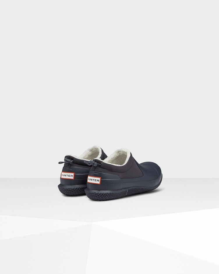 Hunter Sapatilha De Shearling Vegana Para Homem Caçador Marinha