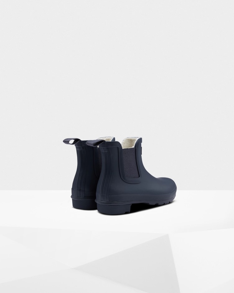 Botas Chelsea Isolantes Femininas Hunter Navy