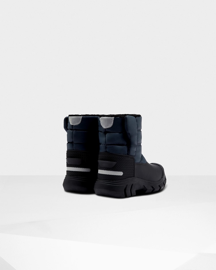 Hunter Big Kids (5-10 Anos) Botas De Neve Com Isolamento Preto Marinho