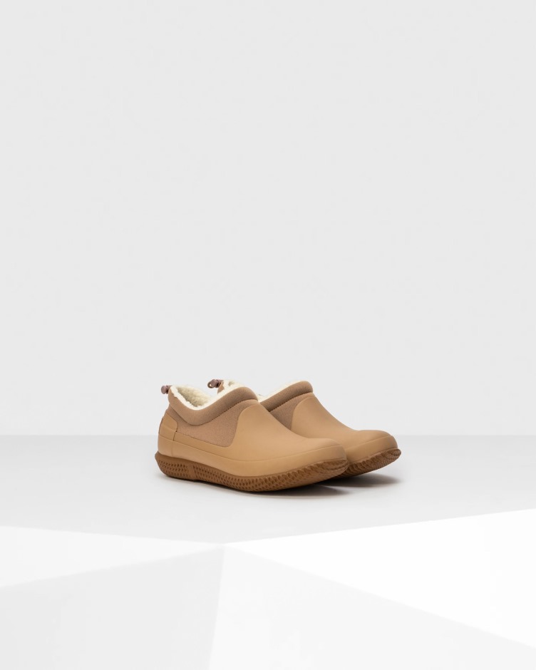 Sapato De Shearling Vegano Com Isolamento Para Mulheres Caçadores Tawny Marrom