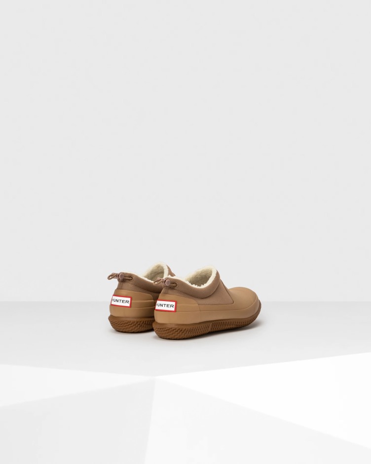 Sapato De Shearling Vegano Com Isolamento Para Mulheres Caçadores Tawny Marrom