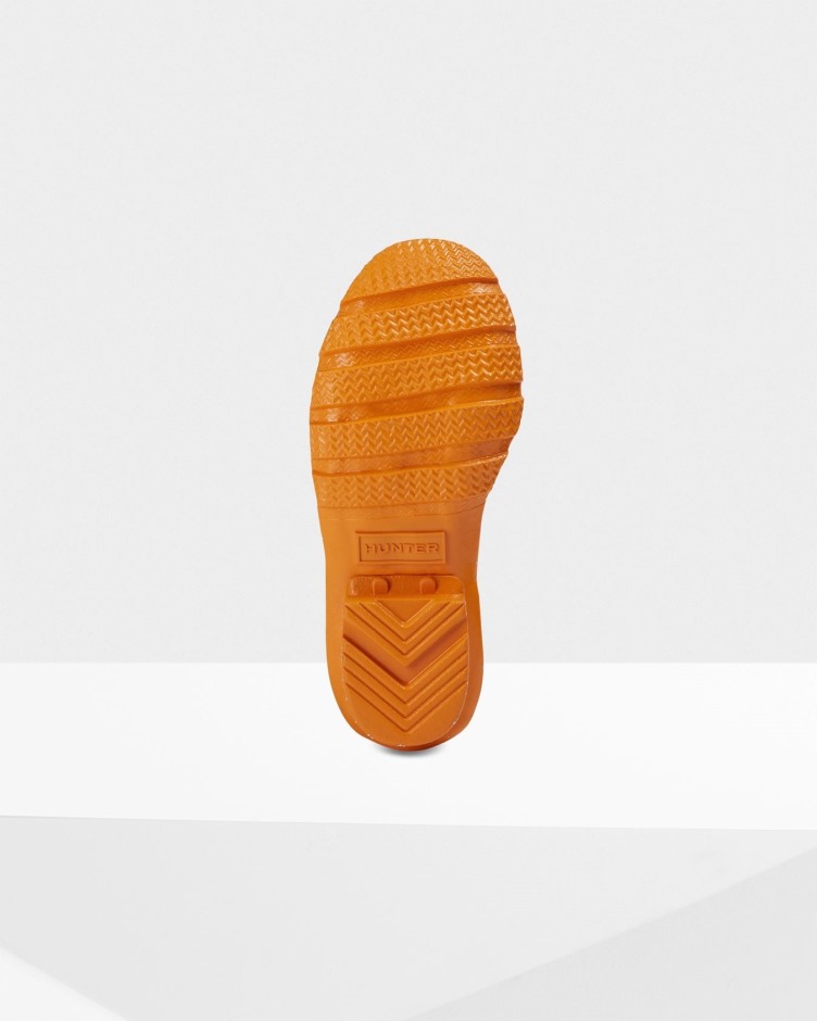 Hunter Big Kids (5-11 Anos) Botas De Chuva Com Glitter Gigante Amber Creek Laranja
