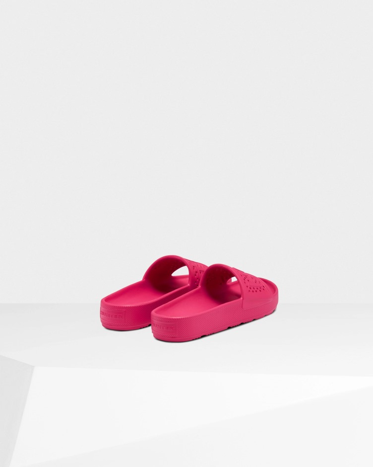 Hunter Feminino Leve Moldado Sliders Bardana Rosa