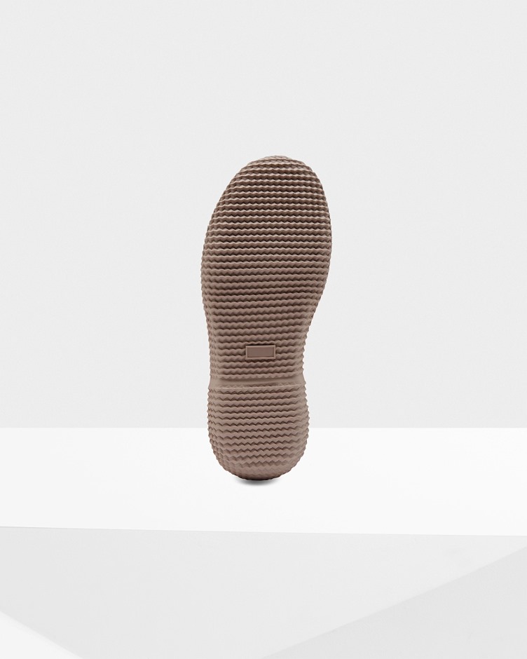 Sapato De Shearling Vegan Isolado Para Mulher Caçador Hibisco Rosa