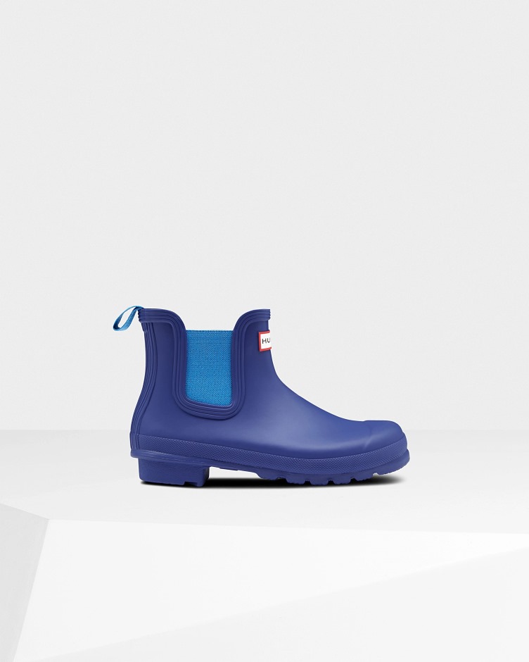Botas Chelsea Originais De Mulher Caçadora Azul índigo Polar Amargo