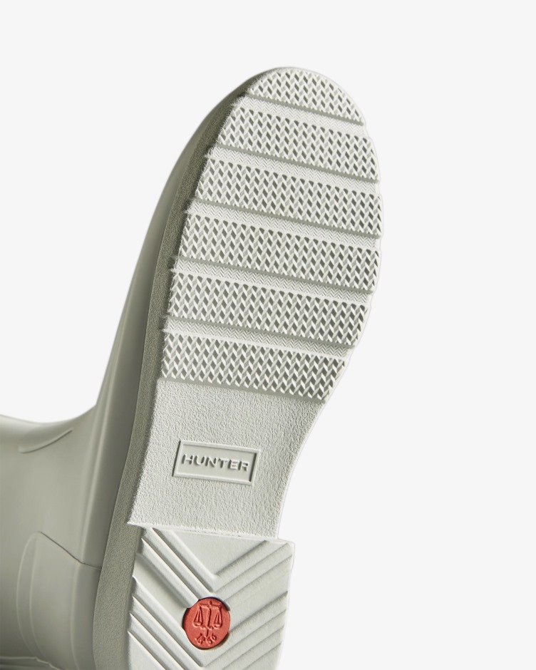 Botas De Chuva Altas De Ajuste Fino Para Mulheres Caçadores Cinza Fosco