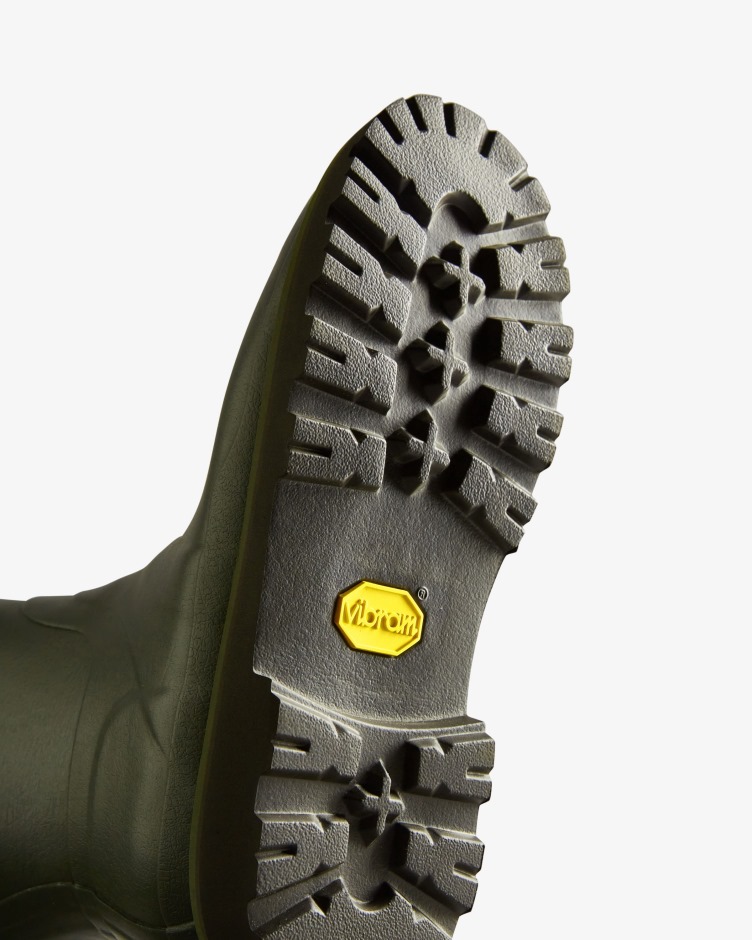 Botas De Chuva Ajustáveis ​​laterais Balmoral Para Homem Caçadores Azeitona Escura