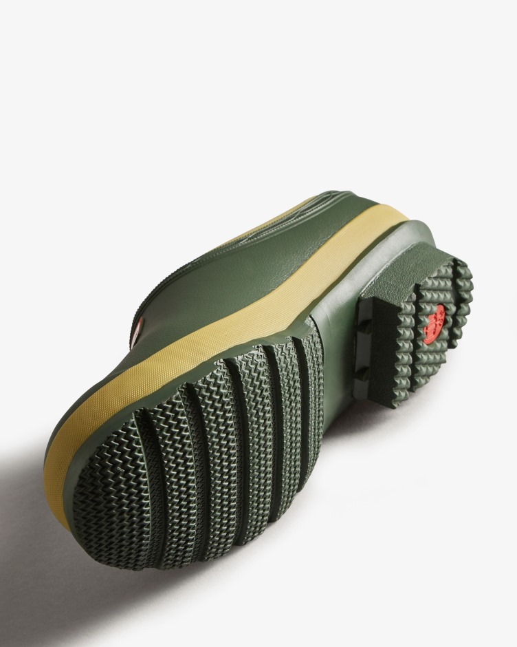 Caçador Jardineiro Tamancos Vintage Verde