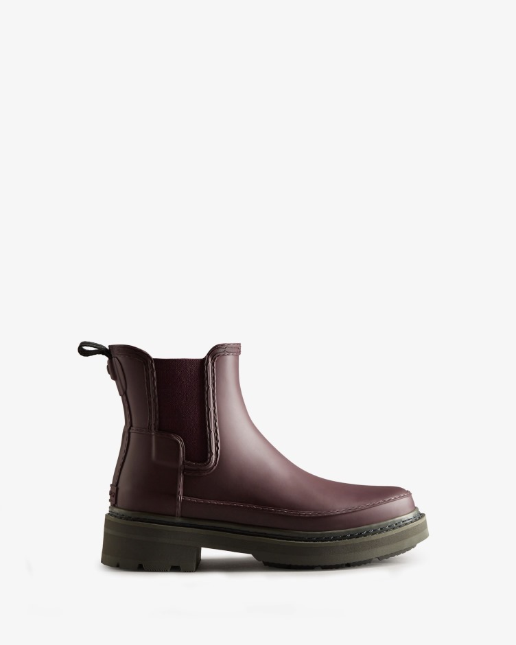 Botas Chelsea Com Detalhe De Costura Refinada Para Mulher Hunter Marrom