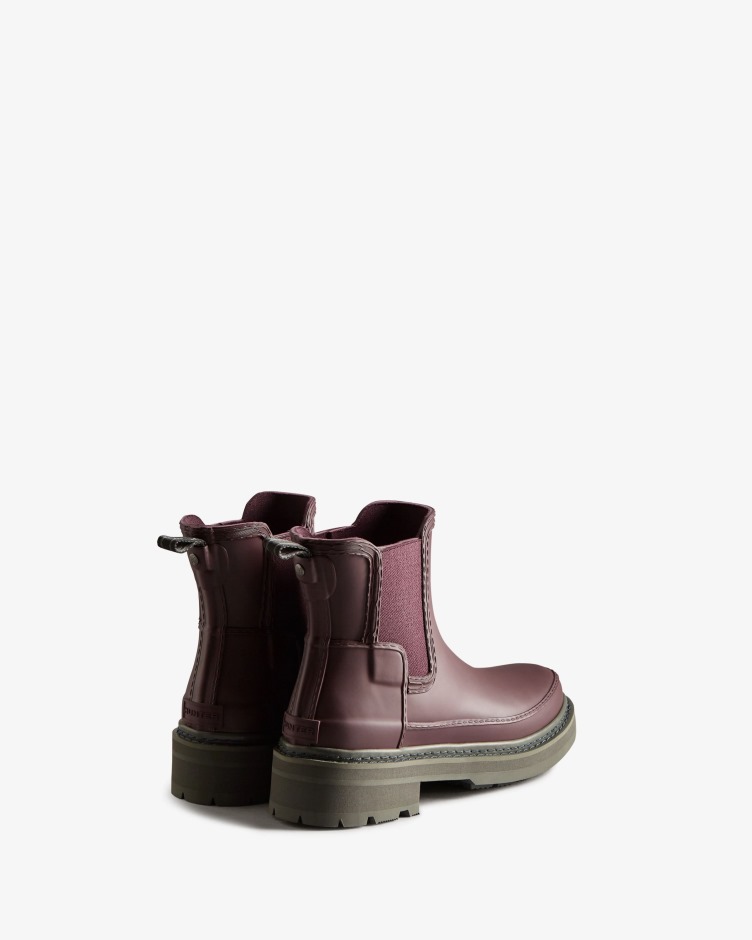 Botas Chelsea Com Detalhe De Costura Refinada Para Mulher Hunter Marrom