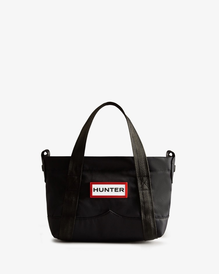 Hunter Nylon Mini Top Clip Bolsa Tote Preta