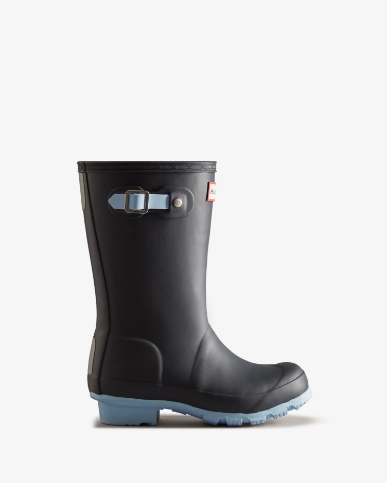 Hunter Big Kids (5-11 Anos) Botas De Chuva Isoladas Azul Marinho Geada