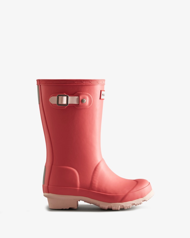 Hunter Big Kids (5-11 Anos) Botas De Chuva Isoladas Polaris Rosa-sal-rosa