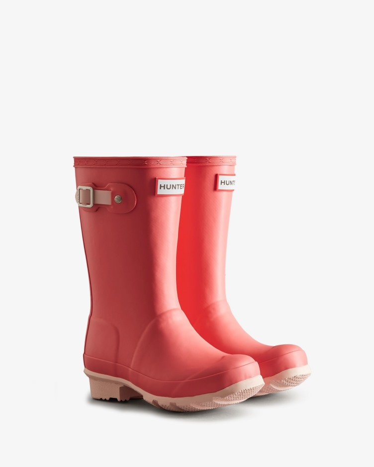 Hunter Big Kids (5-11 Anos) Botas De Chuva Isoladas Polaris Rosa-sal-rosa