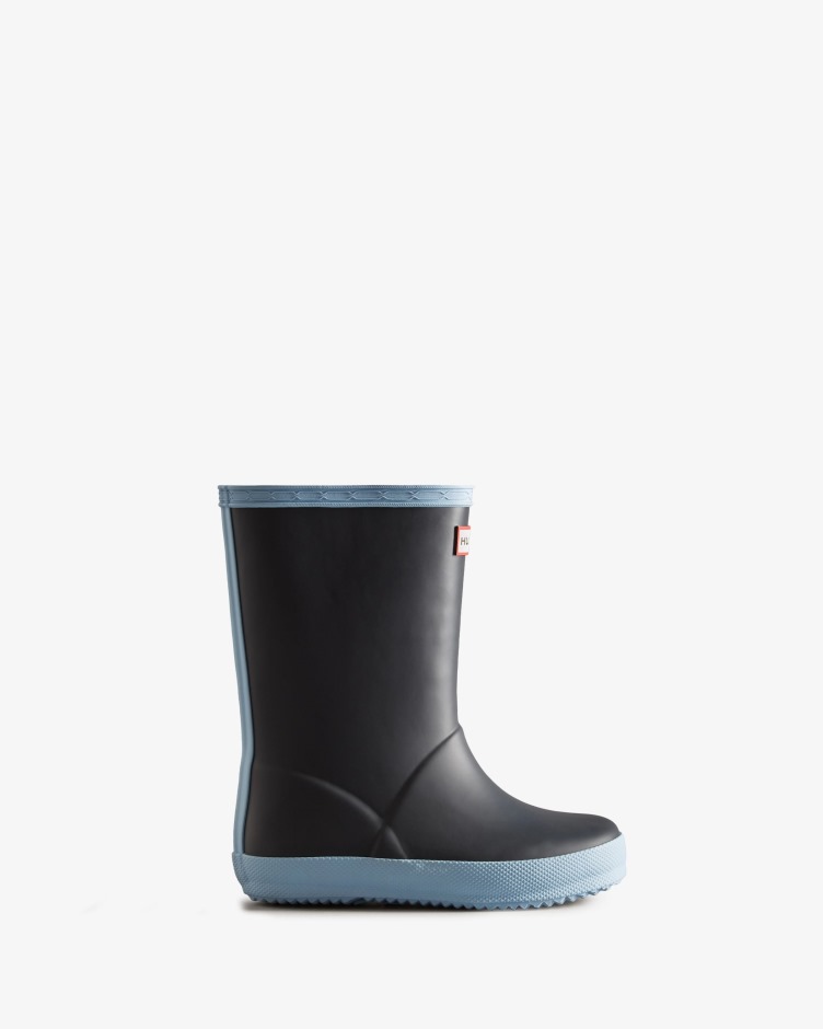 Hunter Kids First (18 Meses-8 Anos) Botas De Chuva Com Isolamento Azul Marinho Frost