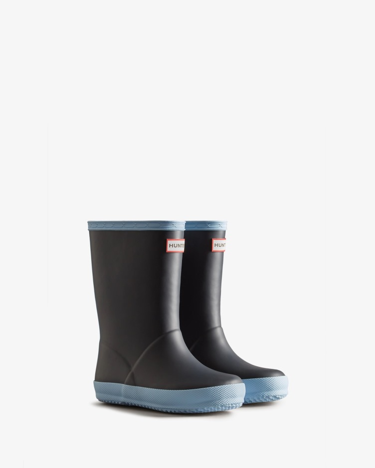 Hunter Kids First (18 Meses-8 Anos) Botas De Chuva Com Isolamento Azul Marinho Frost