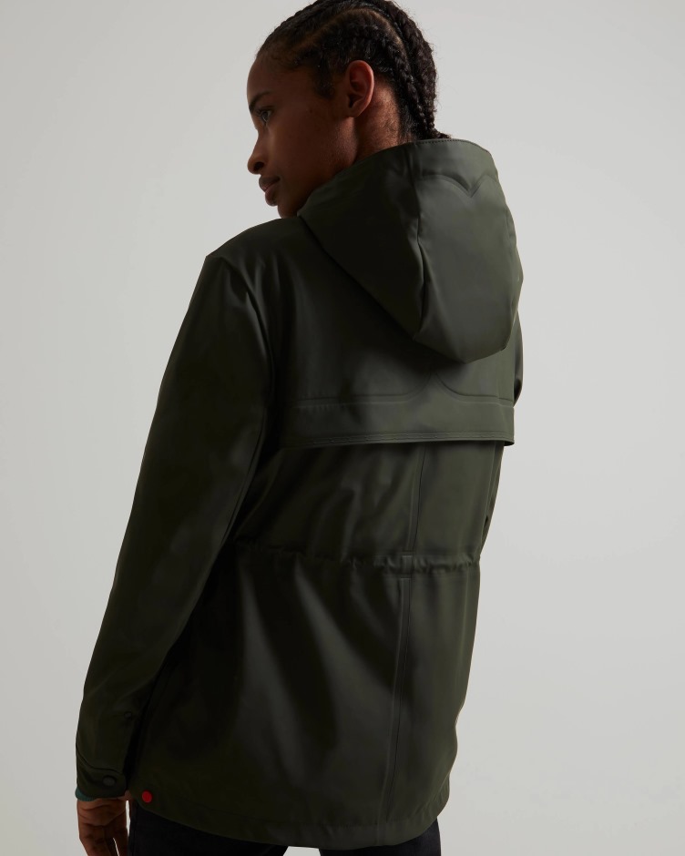 Jaqueta Impermeável Leve Feminina Hunter Azeitona Escura