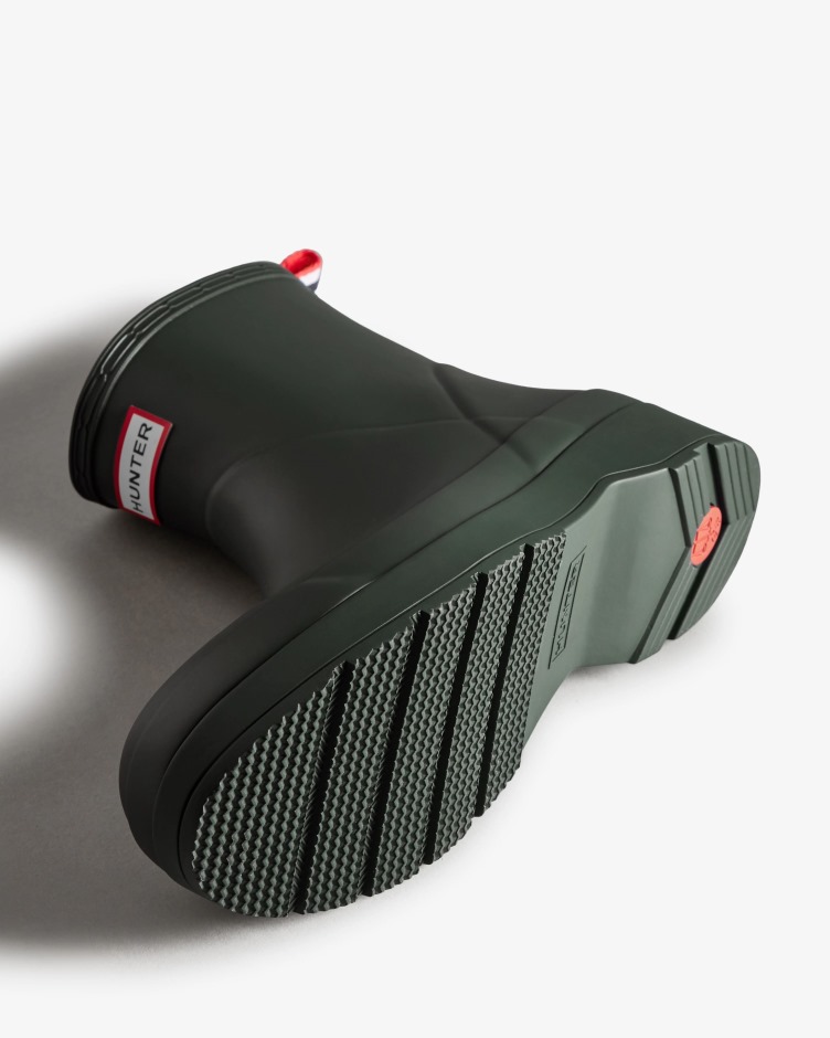 Hunter Masculino Jogar Botas De Chuva Curtas Verde Musgo ártico