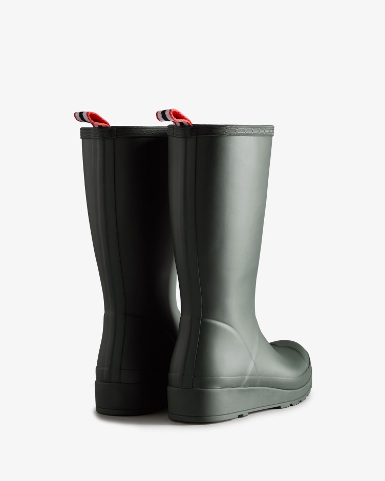 Hunter Feminino Jogar Botas De Chuva Altas Verde Musgo ártico