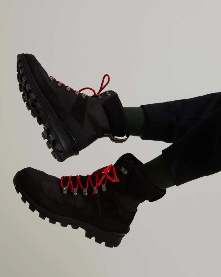 Botas De Comando De Poliéster Reciclado Isoladas Para Homens Caçadores Pretas