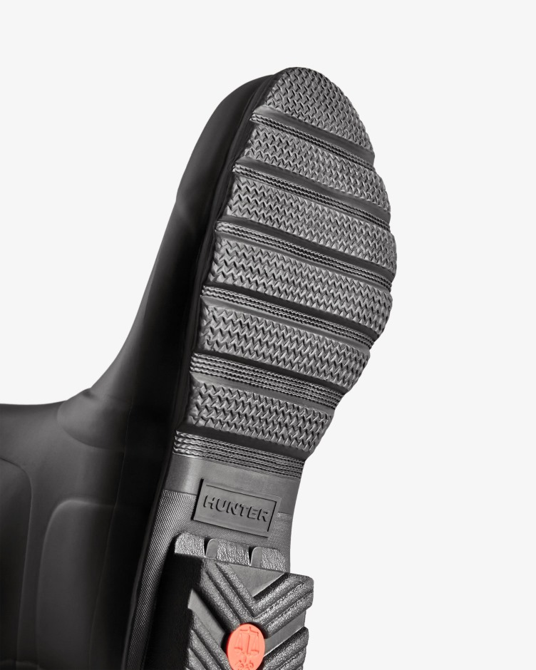 Botas De Chuva Femininas Caçadoras Altas Largas Pretas