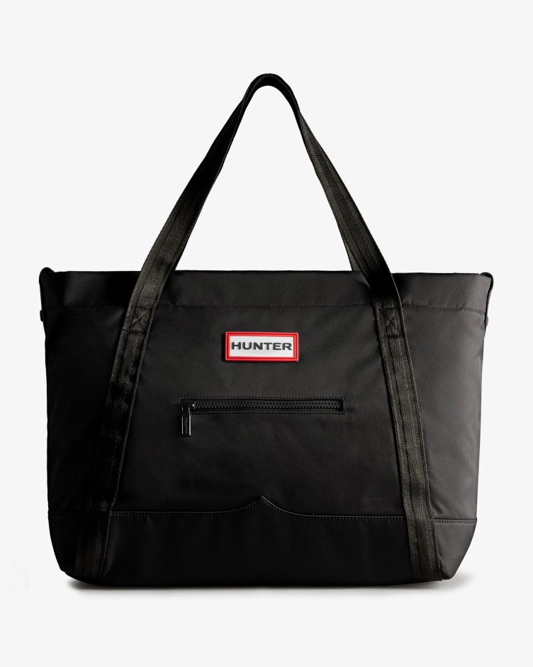 Hunter Nylon Grande Top Clip Tote Preto