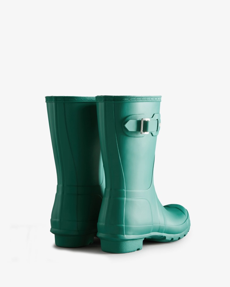 Botas De Chuva Curtas Originais Femininas Hunter Teal Thaw
