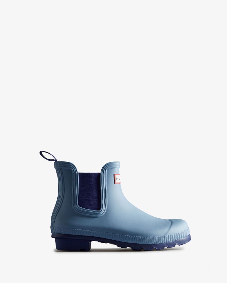 Botas Chelsea Originais Femininas Hunter Bouvet Blue-balder Blue