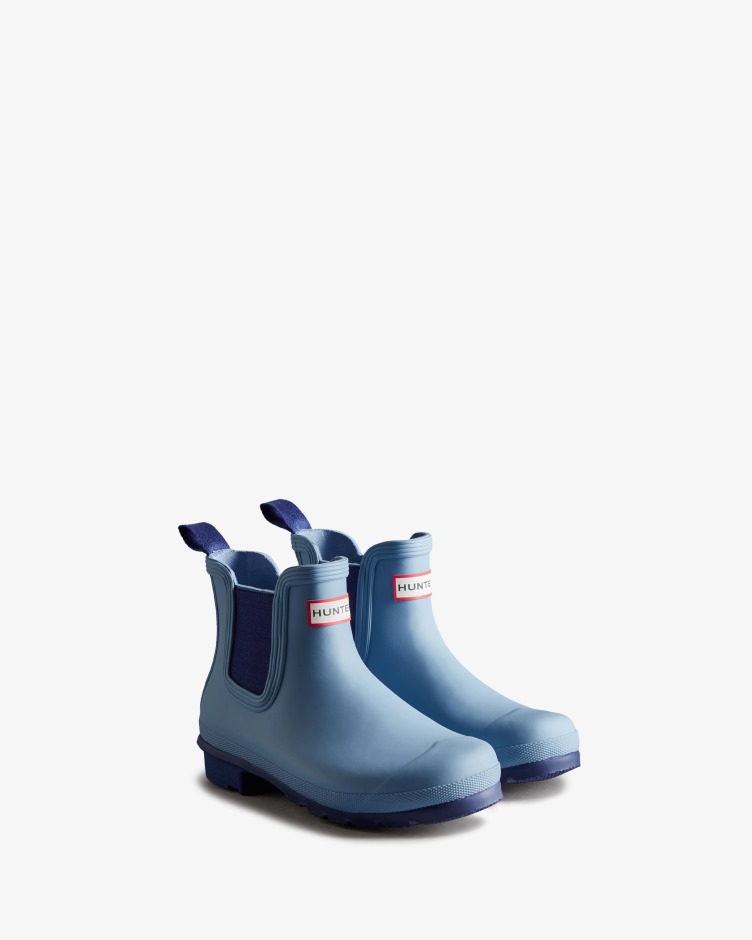 Botas Chelsea Originais Femininas Hunter Bouvet Blue-balder Blue