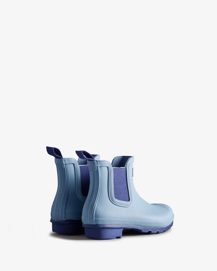 Botas Chelsea Originais Femininas Hunter Bouvet Blue-balder Blue