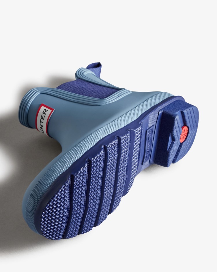 Botas Chelsea Originais Femininas Hunter Bouvet Blue-balder Blue