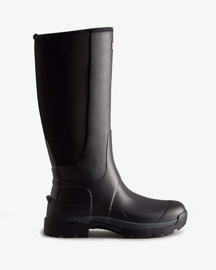Botas De Chuva Altas Híbridas Para Homem Caçadores Balmoral Field Pretas