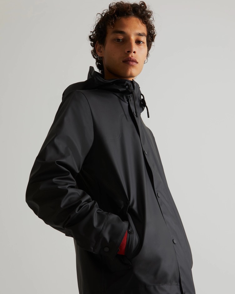 Jaqueta Impermeável Leve Masculina Hunter Preta