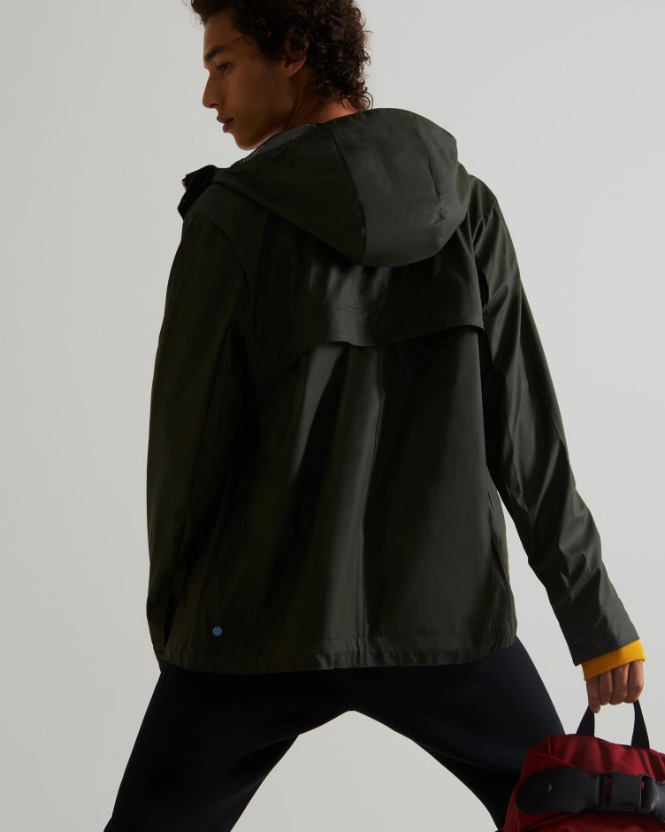 Jaqueta Impermeável Leve Masculina Hunter Azeitona Escura