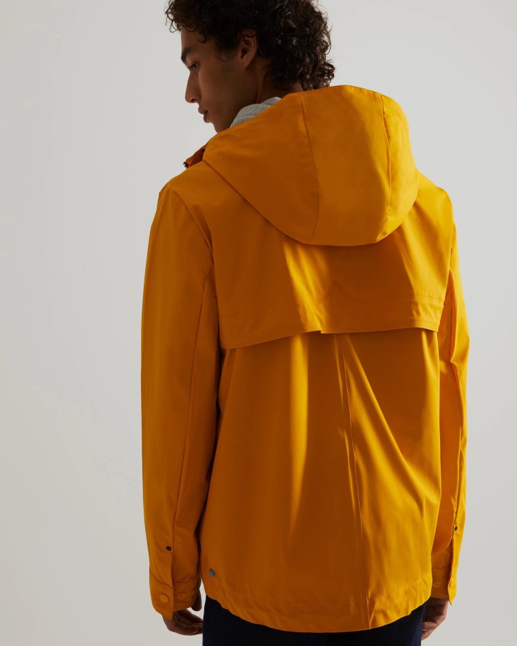 Casaco Impermeável Leve Masculino Caçador Amarelo