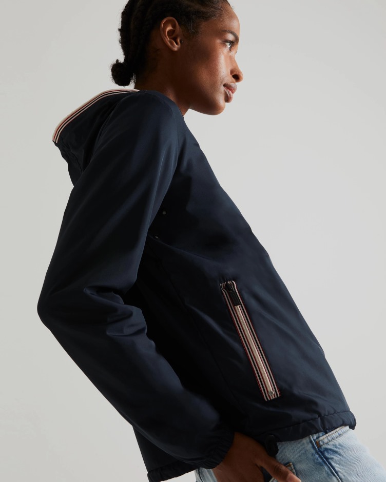 Jaqueta De Couro Leve Reciclada Para Caçadores Marinho