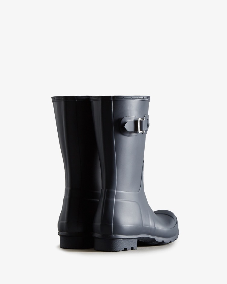 Botas De Chuva Curtas Originais Masculinas Hunter Marinho
