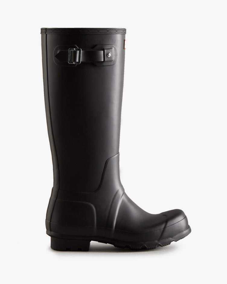 Botas De Chuva Altas Originais Masculinas Hunter Pretas
