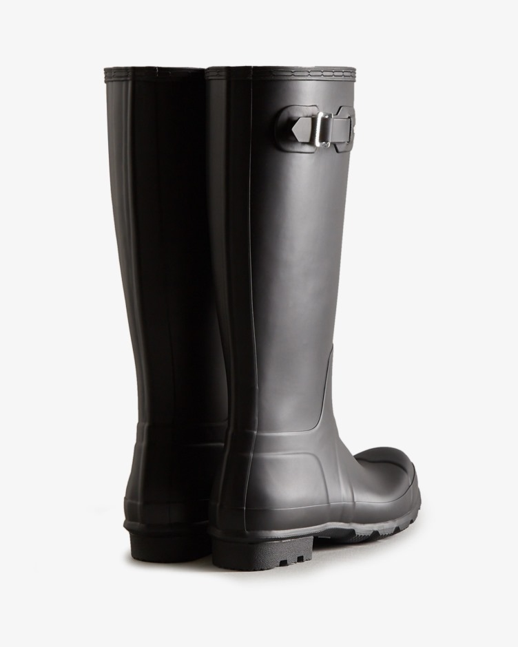 Botas De Chuva Altas Originais Masculinas Hunter Pretas