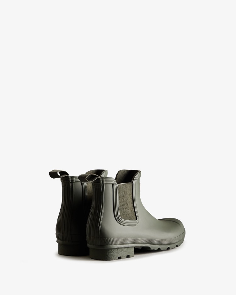 Botas Chelsea Originais Masculinas Hunter Azeitona Escura