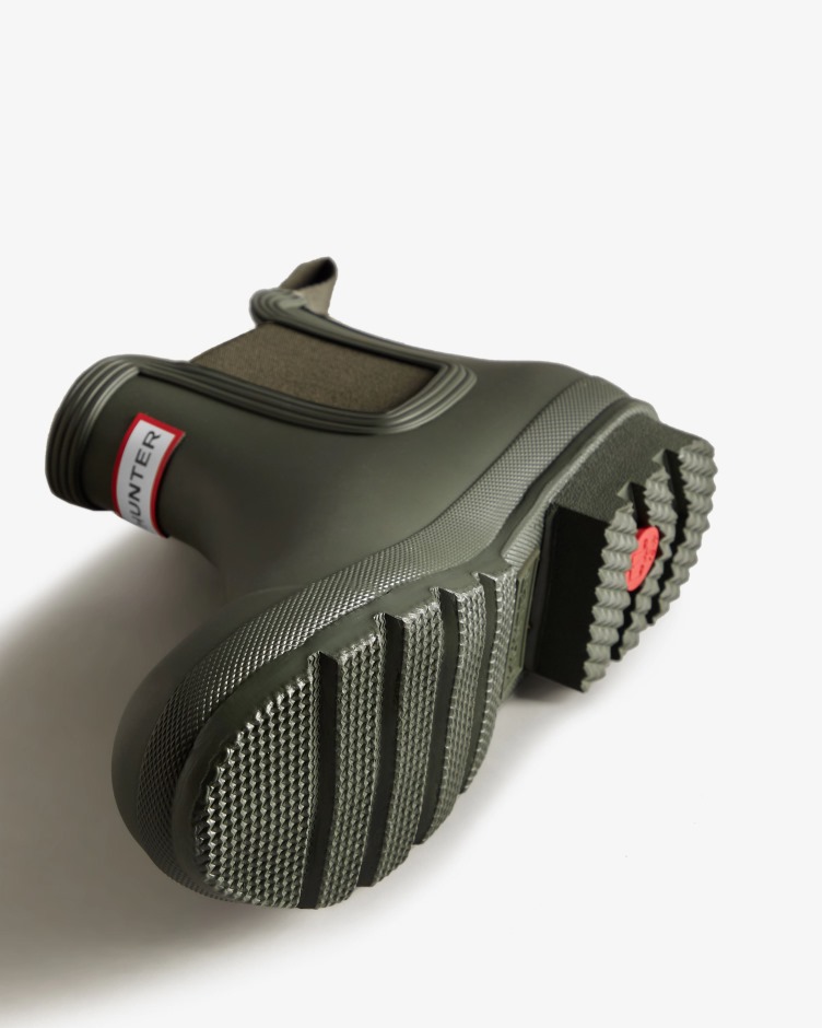 Botas Chelsea Originais Masculinas Hunter Azeitona Escura