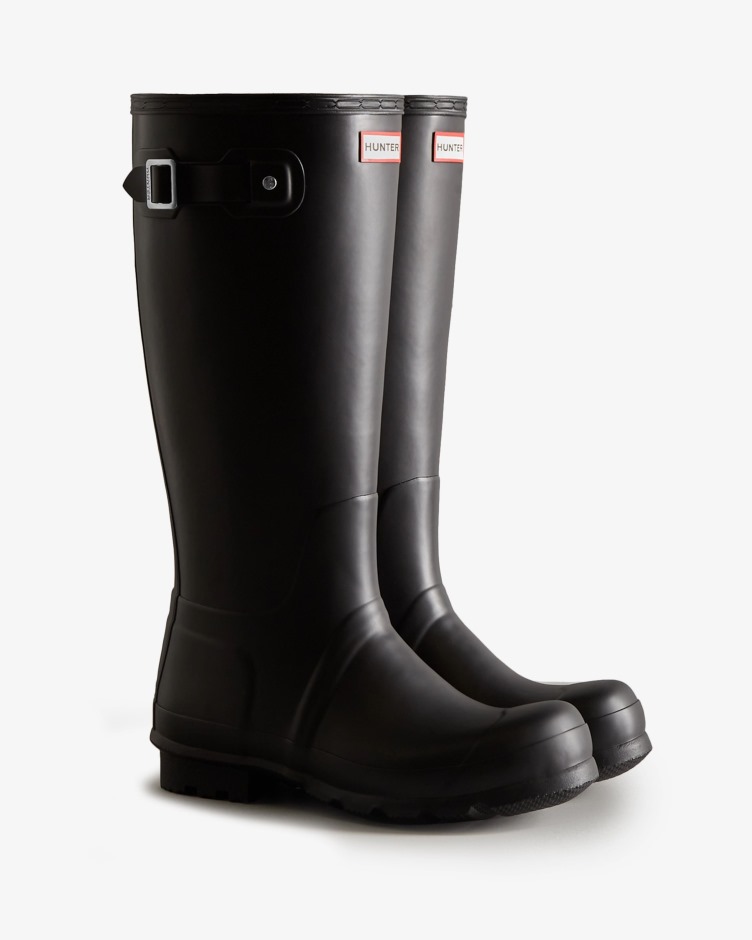 Botas De Chuva Altas Isolantes Masculinas Hunter Pretas